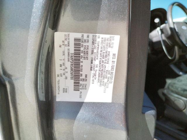 Photo 10 from auction – 2010 FORD FOCUS SE with VIN 1FAHP3FN5AW269781