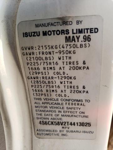 Photo 10 from auction – 1996 HONDA PASSPORT E with VIN 4S6CK58V2T4413025