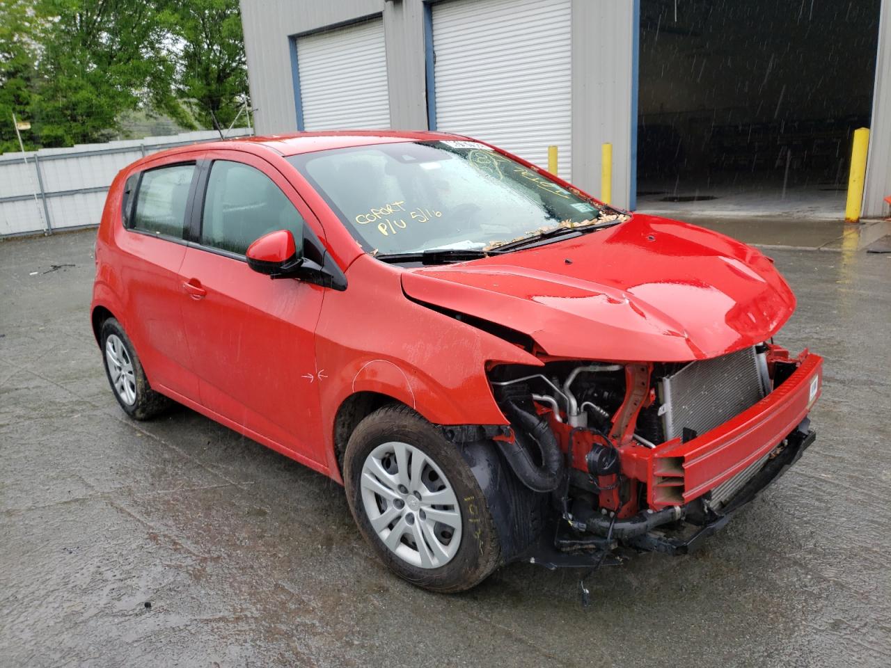 CHEVROLET SONIC 2020 with VIN 1G1JG6SB6L4128024 - Photo from auction