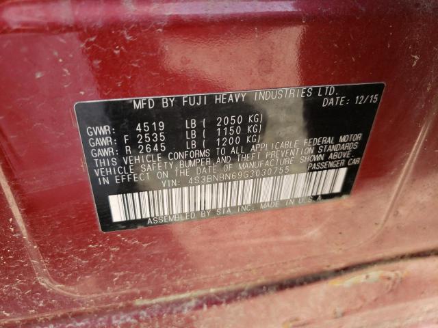 Photo 10 from auction – 2016 SUBARU LEGACY 2.5 with VIN 4S3BNBN69G3030755