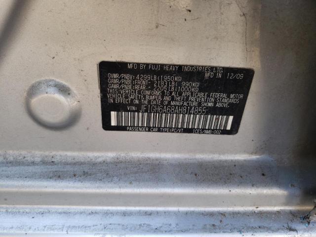 صورة رقم 10 من المزاد - 2010 SUBARU IMPREZA 2. مع VIN JF1GH6A68AH814855