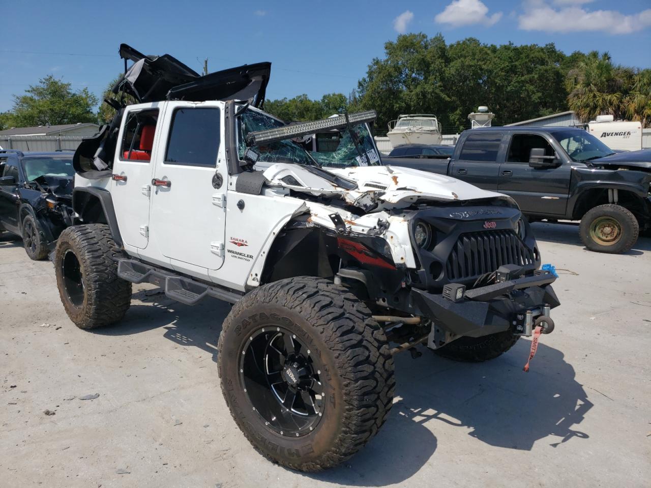 JEEP WRANGLER U 2017 with VIN 1C4BJWEG7HL590075 - Photo from auction