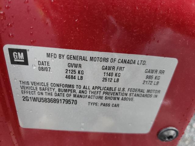 Photo 10 from auction – 2008 CHEVROLET IMPALA with VIN 2G1WU583689179570