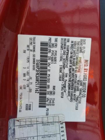 Photo 10 from auction – 2010 FORD FOCUS SE with VIN 1FAHP3FN3AW217162
