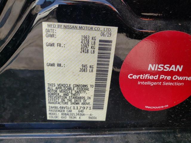 Photo 10 from auction – 2020 NISSAN ALTIMA S with VIN 1N4BL4BV5LC117971