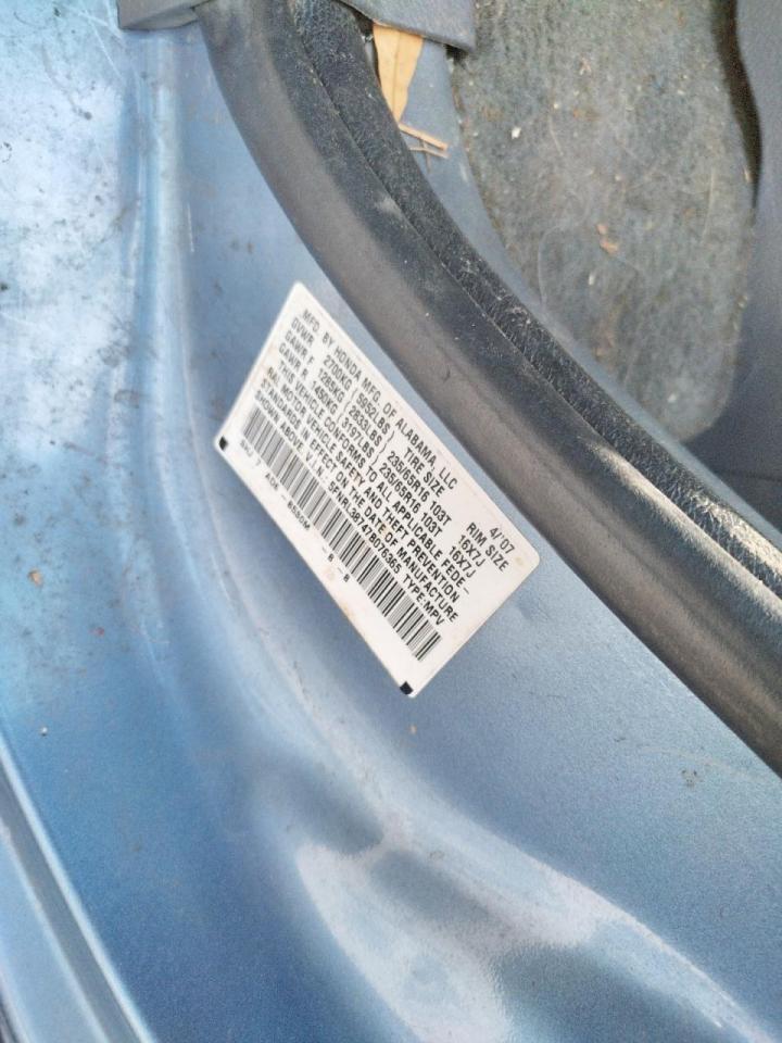 Photo 10 from auction – 2007 HONDA ODYSSEY EX with VIN 5FNRL38747B076365