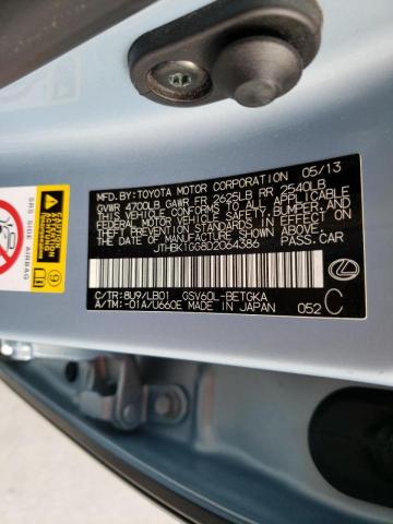 Photo 10 from auction – 2013 LEXUS ES 350 with VIN JTHBK1GG8D2064386