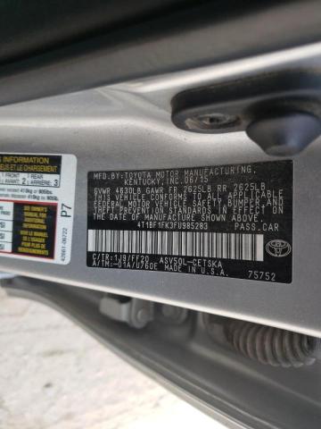 Photo 10 from auction – 2015 TOYOTA CAMRY LE with VIN 4T1BF1FK3FU985283