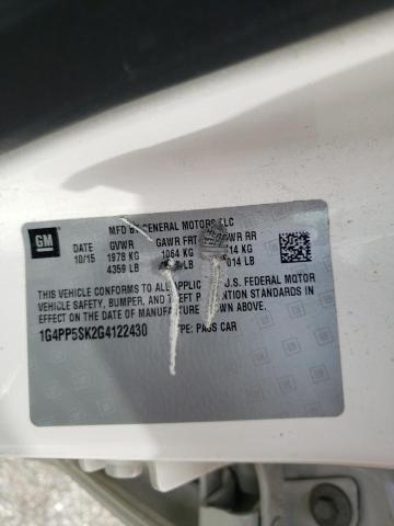 Photo 10 from auction – 2016 BUICK VERANO with VIN 1G4PP5SK2G4122430