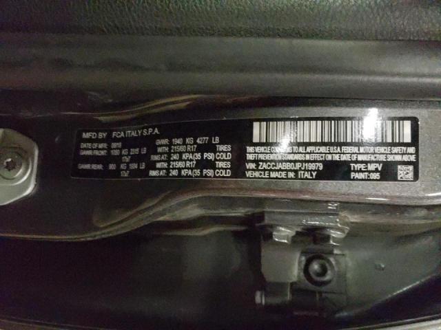 Photo 10 from auction – 2018 JEEP RENEGADE L with VIN ZACCJABB0JPJ19979