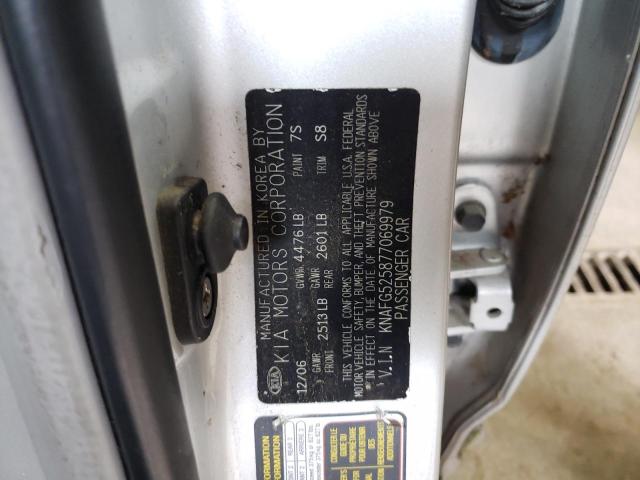 Photo 10 from auction – 2007 KIA RONDO BASE with VIN KNAFG525877069979