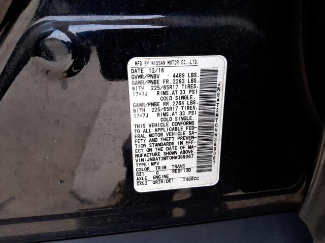 Photo 10 from auction – 2017 NISSAN ROGUE S with VIN JN8AT2MT0HW389067