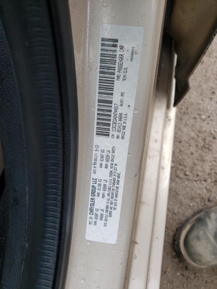 Photo 10 from auction – 2013 CHRYSLER 200 LIMITE with VIN 1C3CCBCG4DN744917