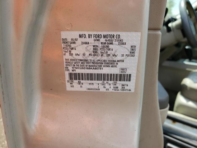 Фото 10 с аукциона – 2008 FORD ESCAPE XLT с VIN 1FMCU93168KA80751