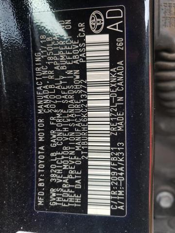 Photo 10 from auction – 2019 TOYOTA COROLLA L with VIN 2T1BURHE6KC213772
