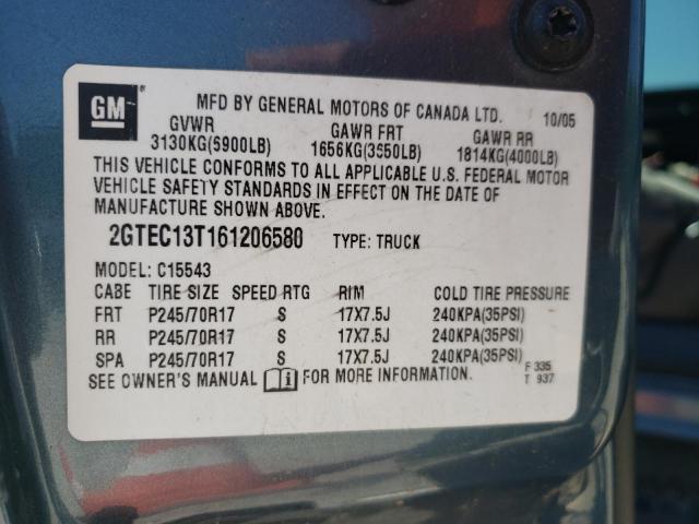 Photo 10 from auction – 2006 GMC NEW SIERRA with VIN 2GTEC13T161206580