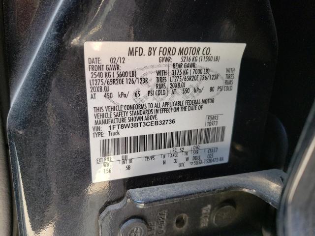 Photo 1 from auction – 2012 FORD F350 SUPER with VIN 1FT8W3BT3CEB32736