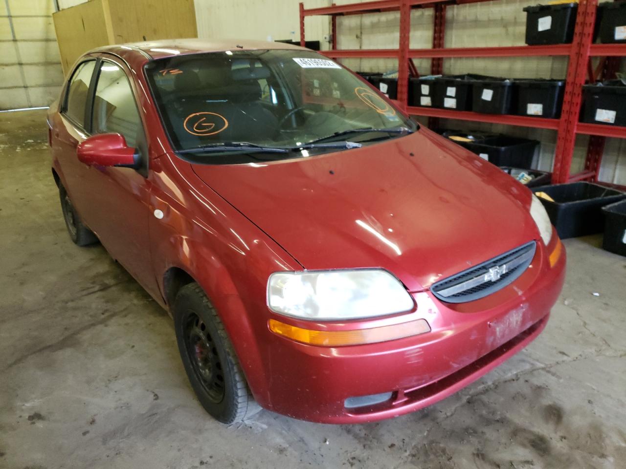 Photo 14 from auction – 2006 CHEVROLET AVEO BASE with VIN KL1TD56646B626987
