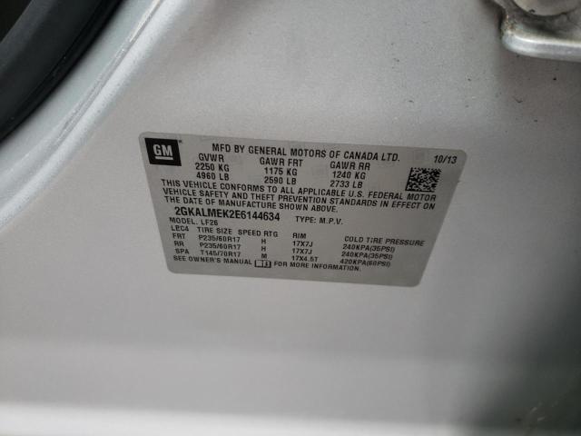 Photo 10 from auction – 2014 GMC TERRAIN SL with VIN 2GKALMEK2E6144634