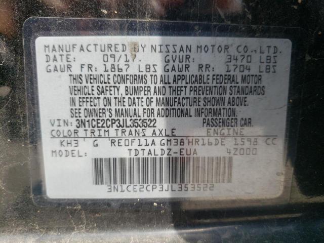 Photo 10 from auction – 2018 NISSAN VERSA NOTE with VIN 3N1CE2CP3JL353522