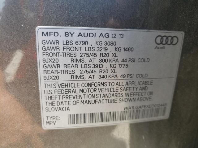 Photo 10 from auction – 2014 AUDI Q7 PREMIUM with VIN WA1LGAFEXED012443