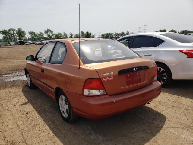 Photo 3 from auction – 2000 HYUNDAI ACCENT with VIN KMHCF35G9YU025482