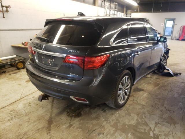 Photo 4 from auction – 2014 ACURA MDX TECHNO with VIN 5FRYD4H61EB017971