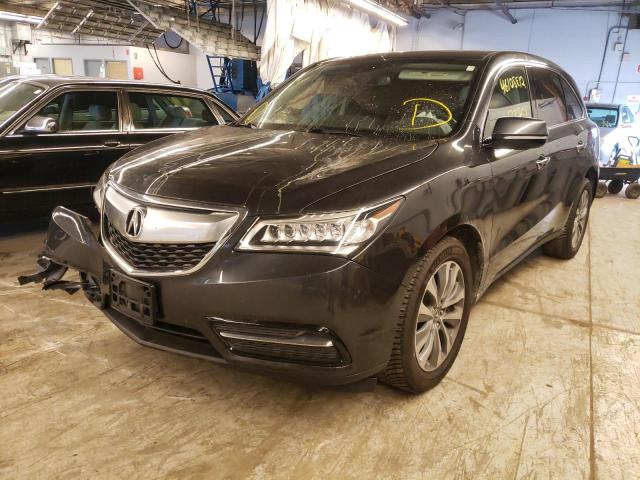 Photo 2 from auction – 2014 ACURA MDX TECHNO with VIN 5FRYD4H61EB017971