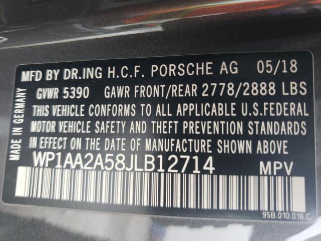 Photo 10 from auction – 2018 PORSCHE MACAN with VIN WP1AA2A58JLB12714