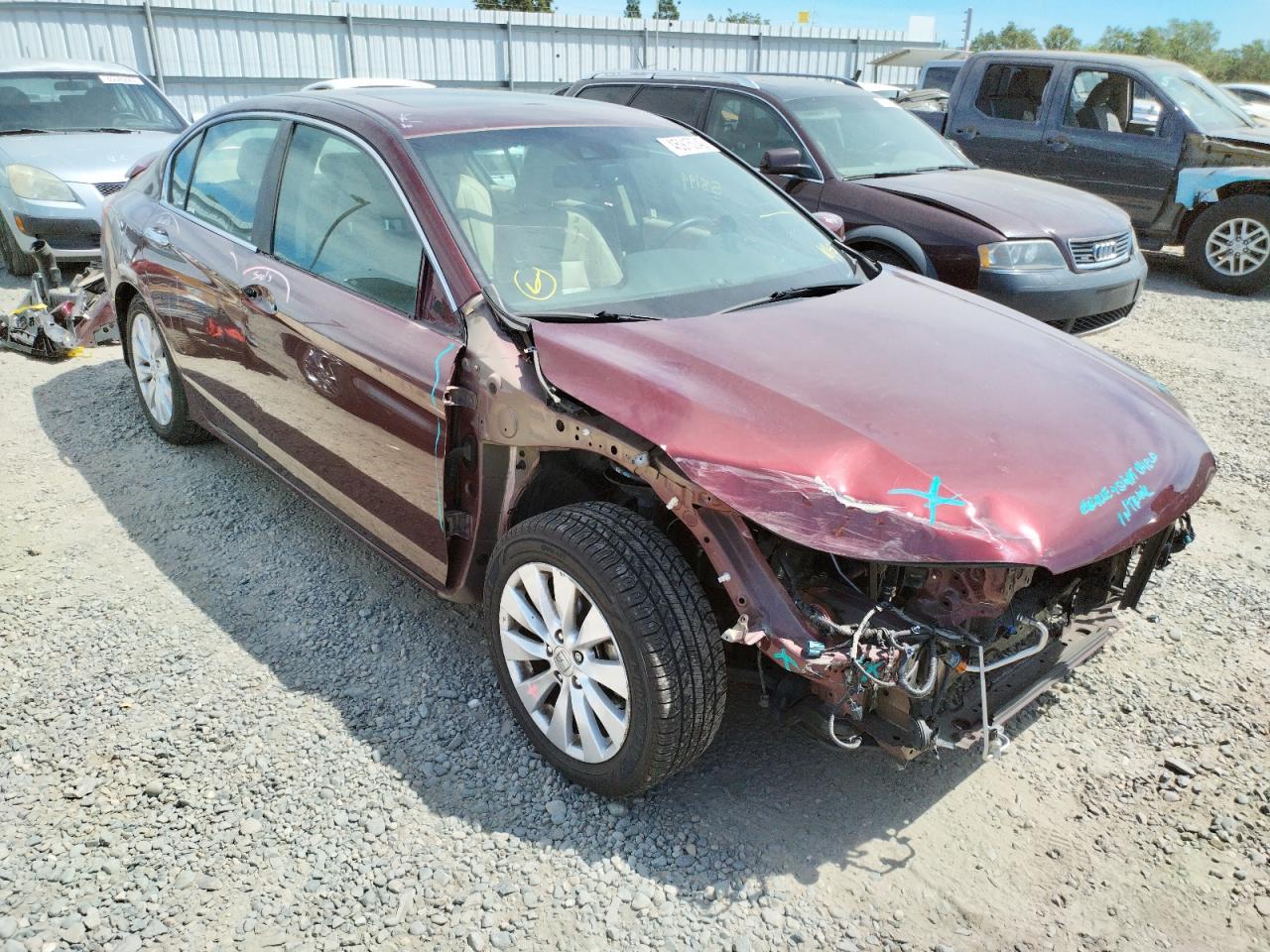 HONDA ACCORD EXL 2015 with VIN 1HGCR2F84FA130587 - Photo from auction