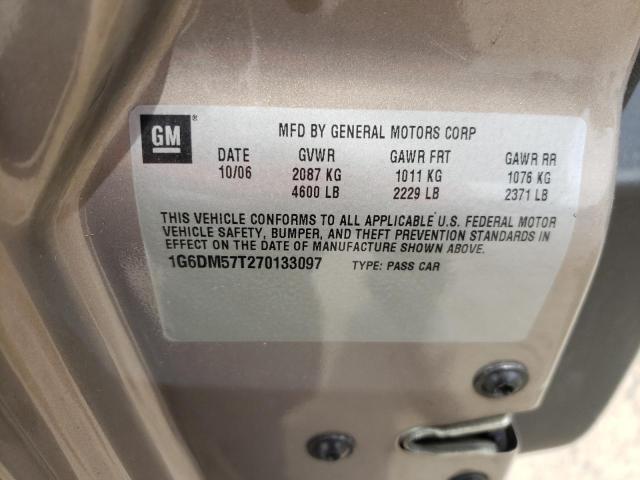 Photo 10 from auction – 2007 CADILLAC CTS with VIN 1G6DM57T270133097