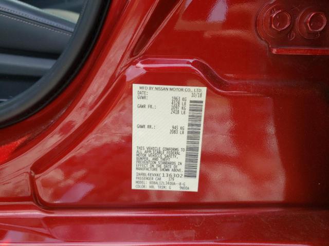 Photo 10 from auction – 2019 NISSAN ALTIMA SL with VIN 1N4BL4EVXKC136302