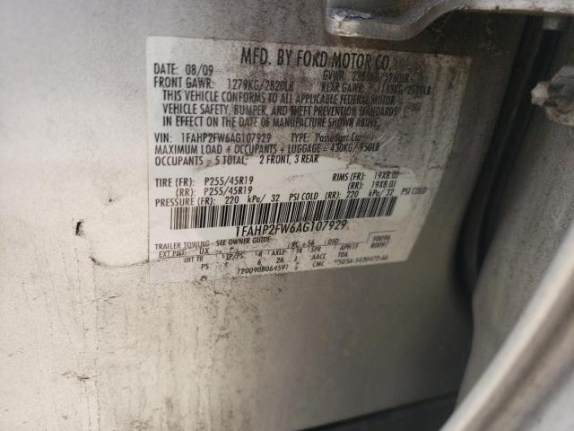 Photo 10 from auction – 2010 FORD TAURUS LIM with VIN 1FAHP2FW6AG107929