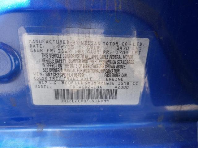 Photo 10 from auction – 2015 NISSAN VERSA NOTE with VIN 3N1CE2CP0FL416499