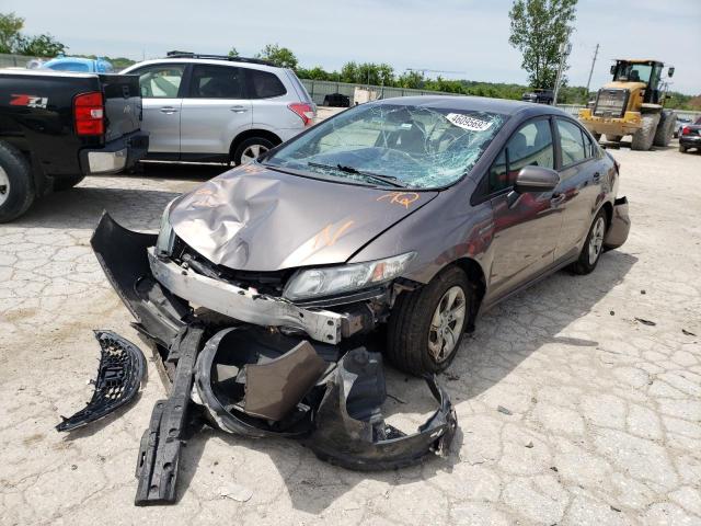 Photo 2 from auction – 2014 HONDA CIVIC LX with VIN 19XFB2F52EE054952