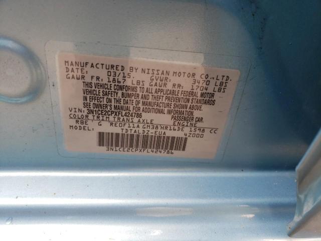 Photo 10 from auction – 2015 NISSAN VERSA NOTE with VIN 3N1CE2CPXFL424786