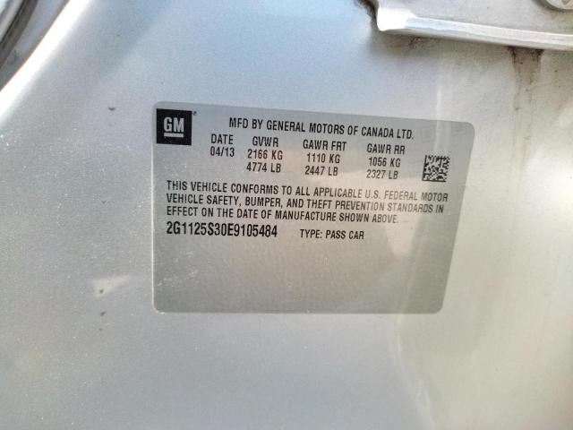 Photo 10 from auction – 2014 CHEVROLET IMPALA LT with VIN 2G1125S30E9105484