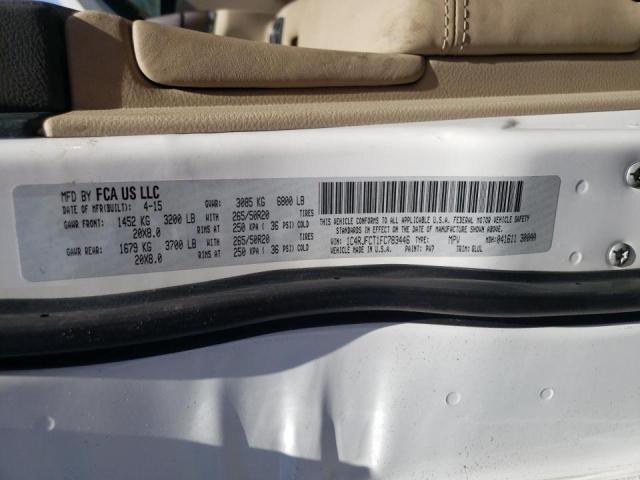 Photo 10 from auction – 2015 JEEP GRAND CHER with VIN 1C4RJFCT1FC783446