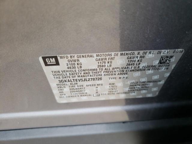 Photo 10 from auction – 2018 GMC TERRAIN SL with VIN 3GKALTEV5JL278726