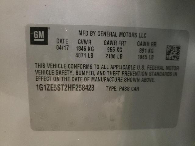 Photo 10 from auction – 2017 CHEVROLET MALIBU LT with VIN 1G1ZE5ST2HF258423
