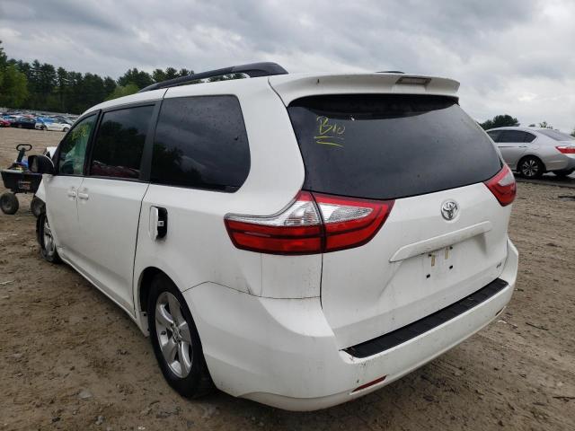 Photo 3 from auction – 2017 TOYOTA SIENNA LE with VIN 5TDKZ3DC8HS832750