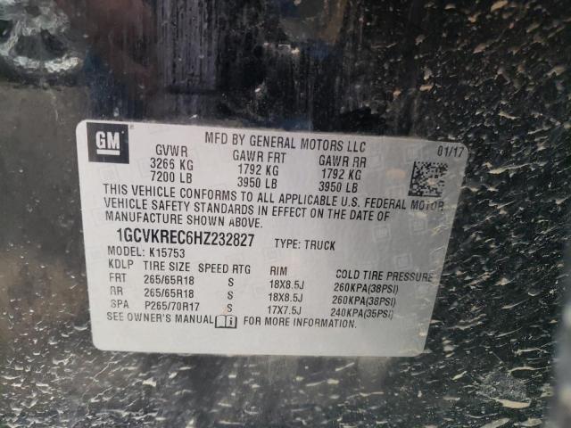 Photo 10 from auction – 2017 CHEVROLET SILVERADO with VIN 1GCVKREC6HZ232827