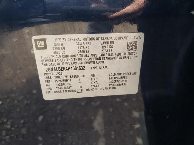 Photo 10 from auction – 2017 CHEVROLET EQUINOX LS with VIN 2GNALBEK4H1601632