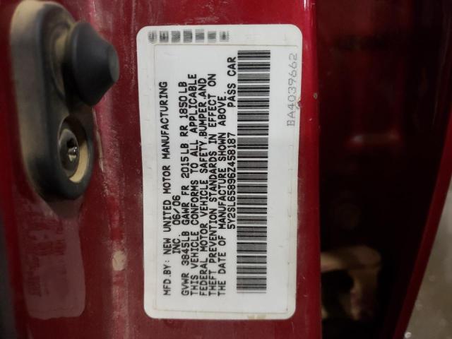 PONTIAC VIBE 2006 with VIN 5Y2SL65896Z458187 - Photo from auction