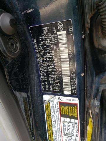 Photo 10 from auction – 2012 TOYOTA CAMRY BASE with VIN 4T4BF1FKXCR246736