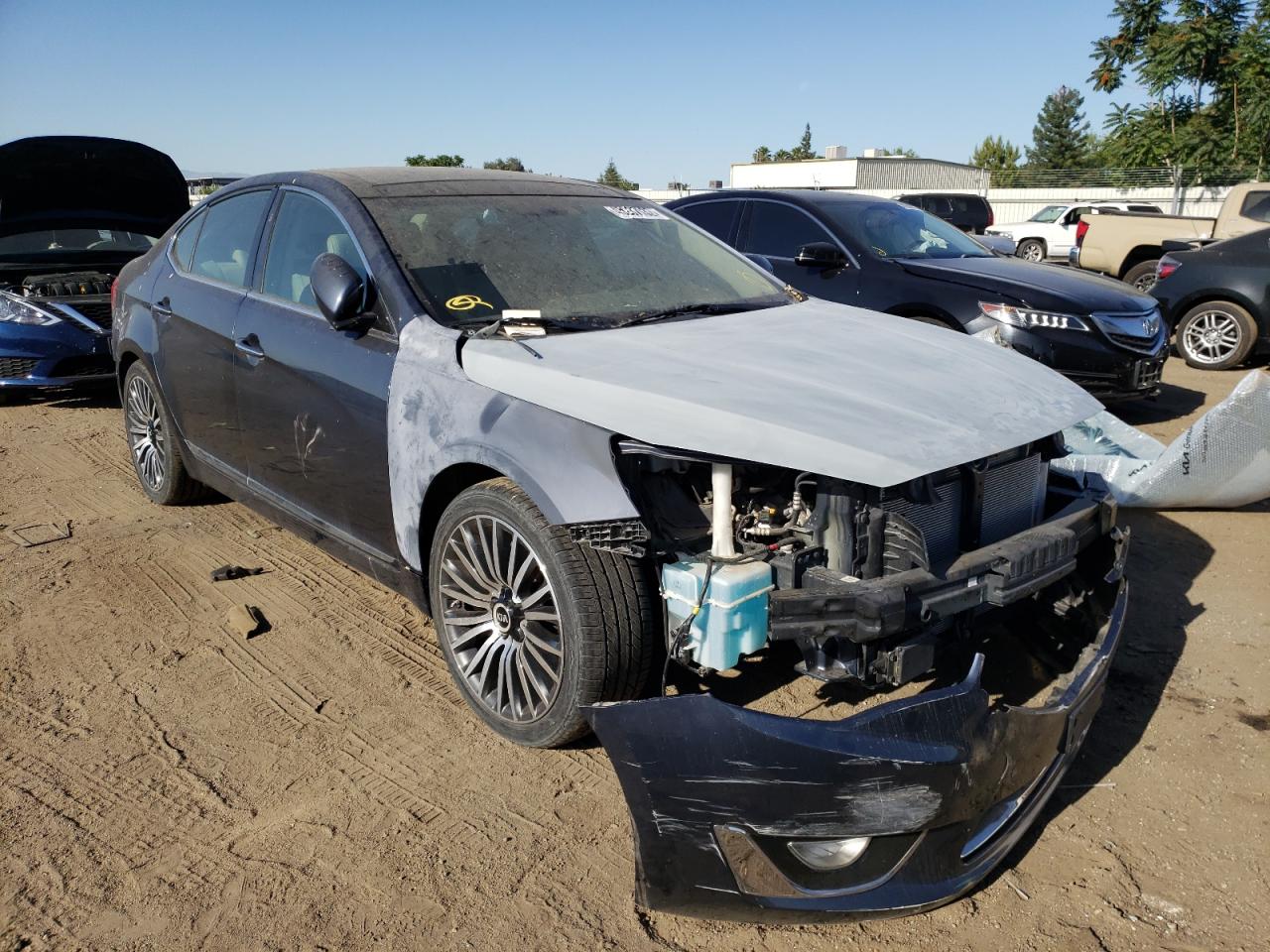 KIA CADENZA PR 2014 with VIN KNALN4D71E5128641 - Photo from auction