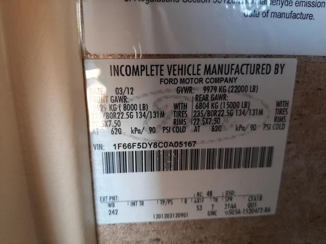 Photo 10 from auction – 2012 FORD F53 with VIN 1F66F5DY8C0A05167