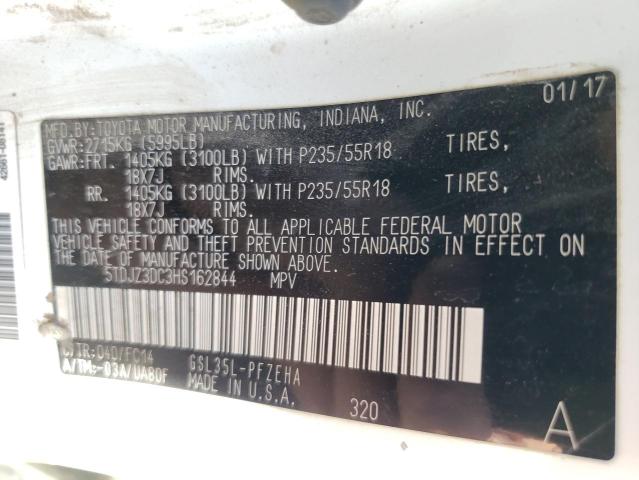 Photo 10 from auction – 2017 TOYOTA SIENNA LE with VIN 5TDJZ3DC3HS162844