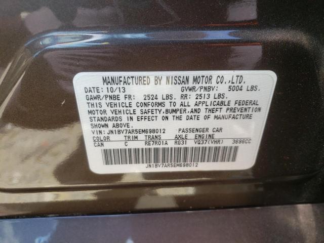 Photo 10 from auction – 2014 INFINITI Q50 BASE with VIN JN1BV7AR5EM698012
