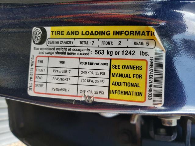Photo 10 from auction – 2007 FORD EXPLORER E with VIN 1FMEU74E87UB68038